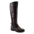 thumbnail image 3 of PATRIZIA PAPINA Women’s Tall Riding Boot – Faux Leather Knee-High with Buckle & Stretch Back Panel, 3 of 9
