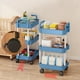 thumbnail image 4 of Zapatero de 3 niveles con ruedas para armario, organizador multiusos de plástico para cocina, sala de estar, oficina y baño., 4 of 9