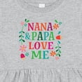 thumbnail image 4 of Inktastic Nana and Papa Love Me Girls Baby Dress, 4 of 5