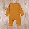 thumbnail image 3 of Jalioing Infant Baby Long Sleeve Romper Solid Color Jumpsuit Comfy Cute Cotton Bodysuit Fall Winter Outfits 0-24 Months, 3 of 8