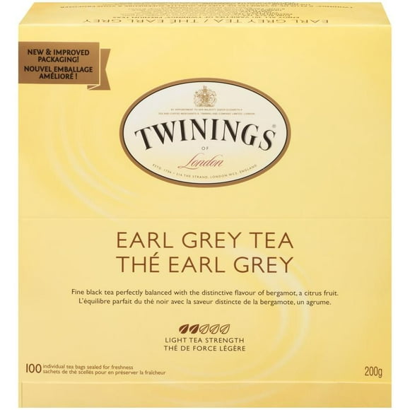 Twinings Thé Earl Grey 100 sachets de thé