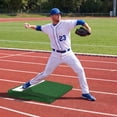 thumbnail image 4 of Gymax Portable Pitching Mound w/Baseball Pitching EVA Carry Handle Youth Baseball, 4 of 10