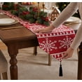 thumbnail image 4 of Christmas Table Runner Long Table Decor Scarf With Tassel For Holiday Dining Table, 4 of 5