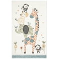 thumbnail image 2 of SAFAVIEH Carousel Kids Taneka Animals at Play Area Rug, Ivory, 4' x 6', 2 of 10