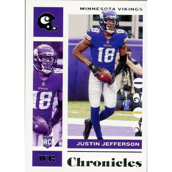 NFL 2020 Panini Chronicles Justin Jefferson Trading Card #62 (Rookie)