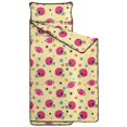 thumbnail image 2 of Football Flower Pink Pattern Toddler Nap Mat with Pillow & Blanket, Soft Sleeping Mat for Preschool Daycare Travel Sleepovers, 2 of 6