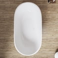 thumbnail image 6 of Vinnova Zamora 65" x 29" Oval Acrylic Freestanding Soaking Bathtub in White, 6 of 8