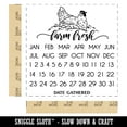 thumbnail image 2 of Farm Fresh Chicken Egg Carton Perpetual Calendar Date Gathered Self-Inking Rubber Stamp Ink Stamper - Blue Ink - Large 1-1/2 Inch, 2 of 7