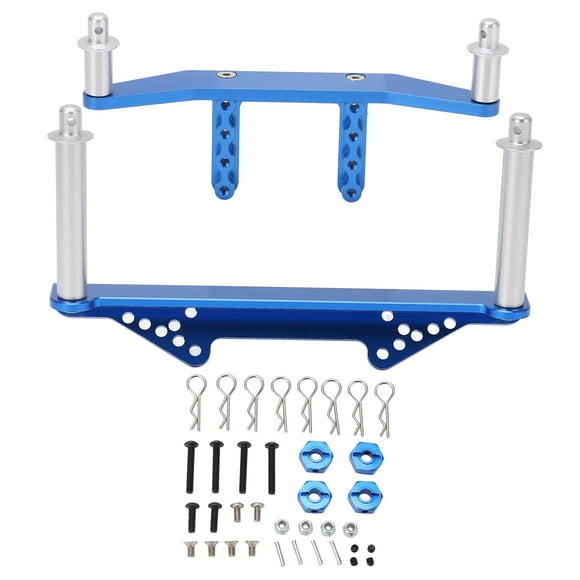 MAYUJIAA Aluminum Alloy Front Rear Body Mounts with Body Posts for Traxxas Slash 2WD 1/10 RC CarBlue HW313-84407