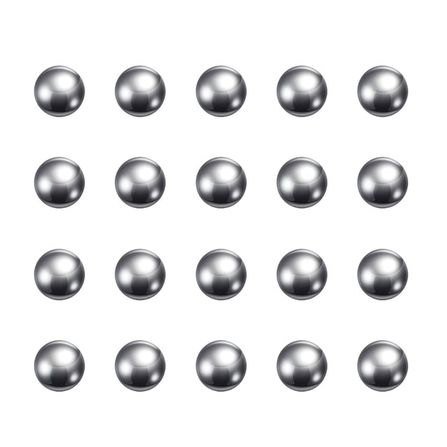 Unique Bargains Billes de Roulement en Acier au Carbone 10 mm Polies avec Précision, Lot de 100