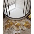 thumbnail image 1 of Alfombra de baño clásica, elegante y curva, antideslizante, súper absorbente, de secado rápido y suave., 1 of 5
