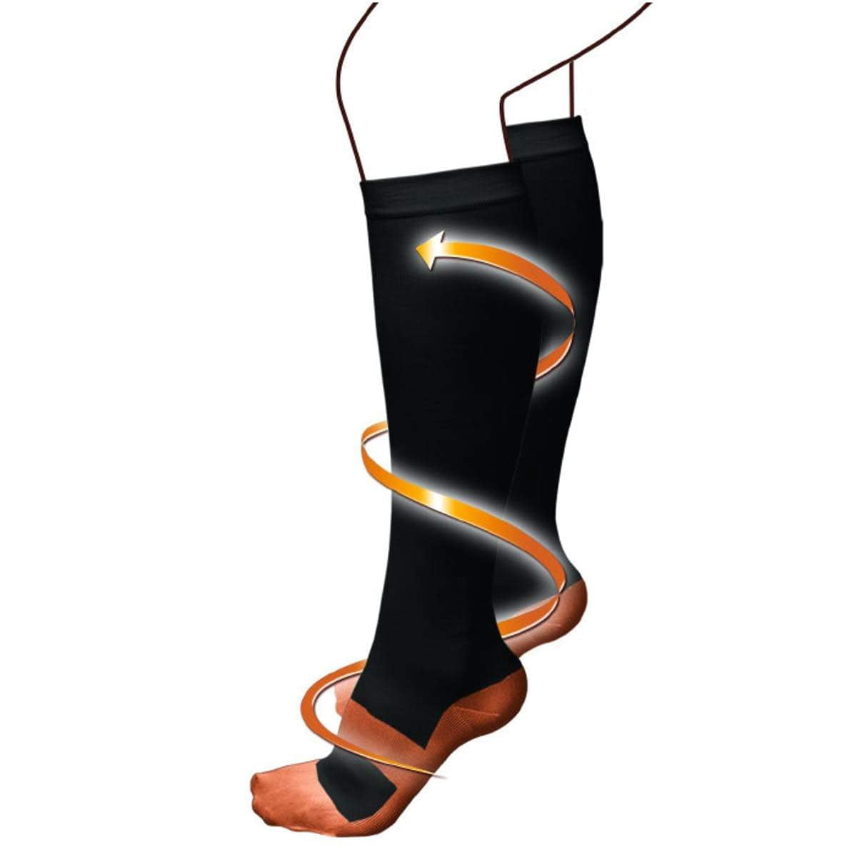 Extreme Fit Copper-Infused High-Energy Unisex Compression Socks, 6 Pack