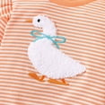 thumbnail image 5 of TOWED22 Infant Baby Girl Clothes Set Long Sleeve Sweatshirt and High WaistPants 2pcs Fall Winter Outfits Cozy(Orange,0-6 M), 5 of 9