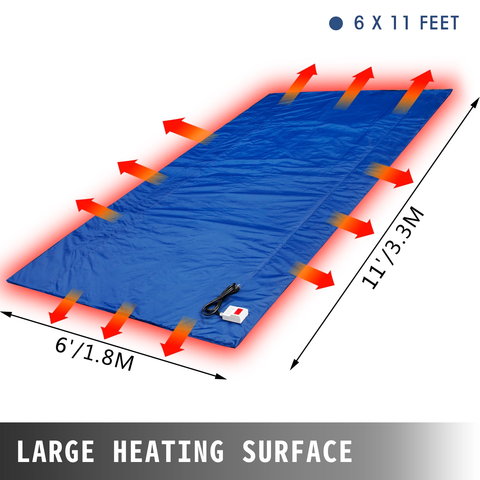 Details about   Concrete Curing Blanket Heated Electric High-temp Aluminum Foil  4' x 5' /11' 