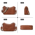 thumbnail image 3 of GAEKEAO Women's Shoulder Bag, Medium Handbag, Women's Leather Crossbody Bags with Adjustable Coloured Strap, 3 of 7