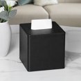 thumbnail image 3 of (Black) Facial Tissue Box Cover/holder For Bathroom Vanity Countertops - Black, 3 of 5