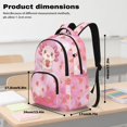 thumbnail image 7 of DISNIMO Girls Backpack Axolotl Strawberry Print 17-Inch Lightweight School Bookbag with Laptop Compartment & Water Bottle Side Pockets for Elementary Preschool, Back to School Supplies, 7 of 7