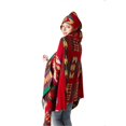 thumbnail image 3 of Hooded Cloak with Horn Button for Women Casual Outings and Parties in Red Providing Warmth 1Set, 3 of 5