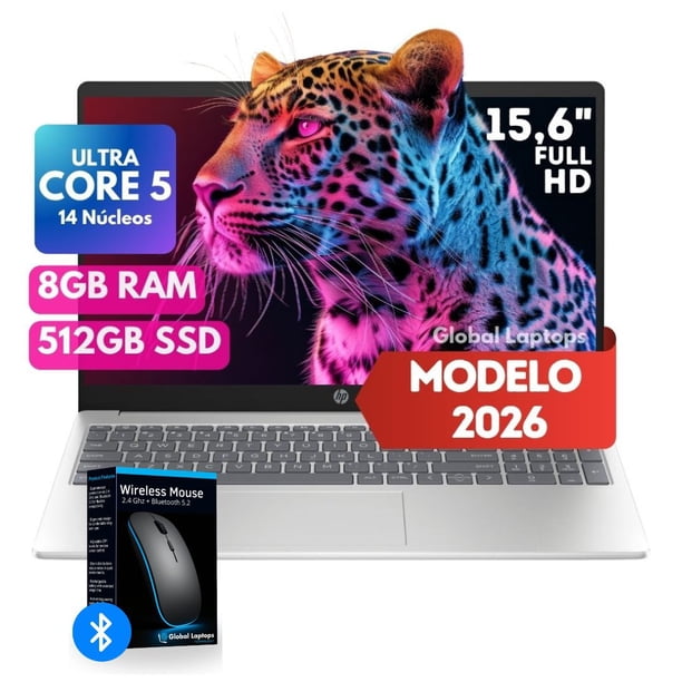 Portátil táctil HP Core i5-1334U de 15,6 pulgadas, FHD, 8 GB de RAM, 512 GB, SSD