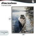 thumbnail image 4 of Stupell Industries Rustic Lodge Boat In The Fall Reflection Gray Framed Giclee Art, 24 x 30, by Franklyn Gregory, 4 of 8