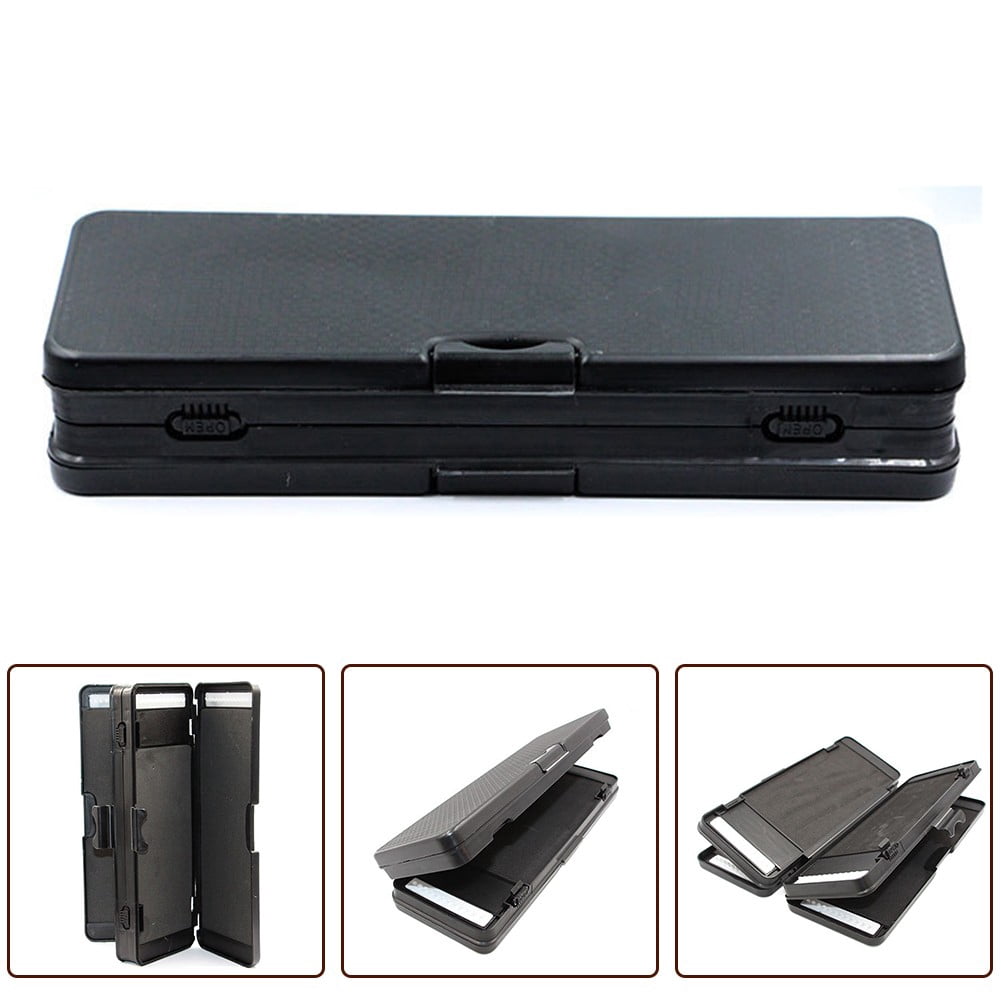 6-Layer Carp Fishing Tackle Box for 72 Hair Rigs, Coarse Fishing Hook Storage Wallet with Secure Twin Clip Lock Lid