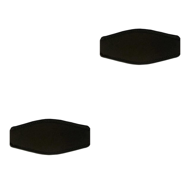 Eigraketly Funda de correa acolchada de buceo, protección Universal para buceo, protección para el cabello, cinturón acondicionador, envoltorio Negro 2piezas