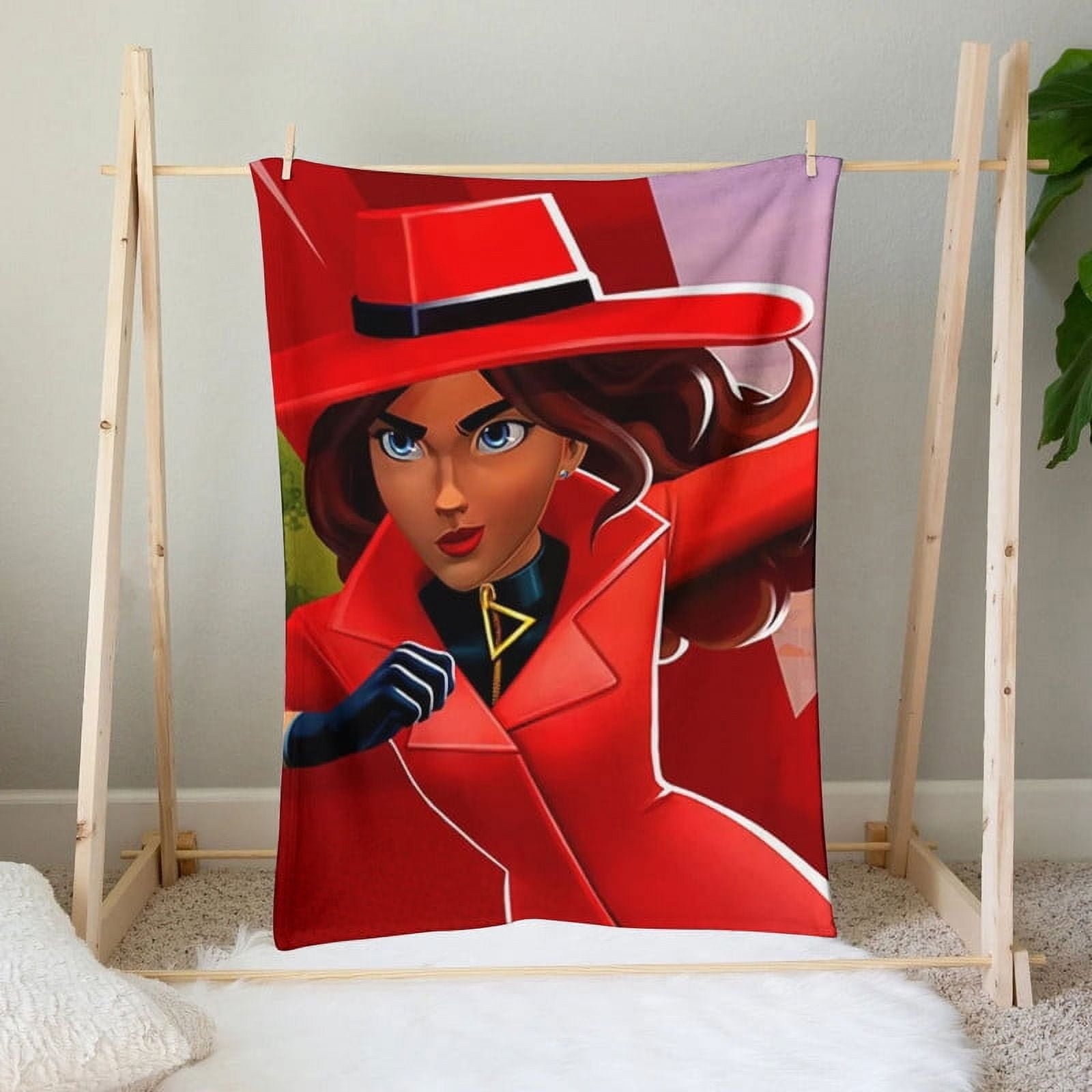 Carmen Sandiego Throw Blanket Gifts for Fans Lover Girls Boys Women Present Hoodie Him Bed 30"x40"