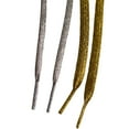 thumbnail image 4 of NEW Strings Shoelaces Thin Flat. Silver or Gold. 45 inch. (MPN:1 Pair Gold 1 Pair Silver Laces;), 4 of 4