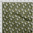 thumbnail image 3 of oneOone Georgette Viscose Olive Green Fabric Cactus & Sheep Diy Clothing Quilting Fabric Print Fabric By Yard 42 Inch Wide, 3 of 4