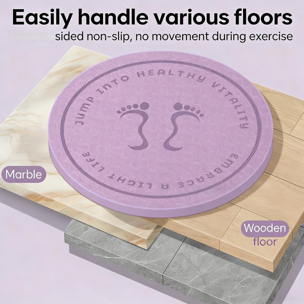 Yihuala Nonslip Jump Rope Mat Comfortable Thick Household Fitness Mat Multifunction Skipping Fitness Pilates Workout