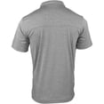thumbnail image 2 of SHOEBACCA Mens Solid Heather Short Sleeve  Casual Athletic Polo Shirt, 2 of 2