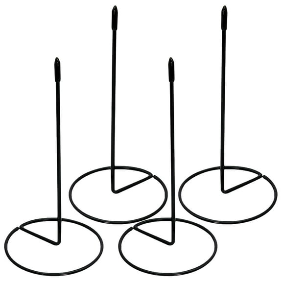 unbranded  4 Pcs Ticket Stabber for Restaurant Bill Holder Stackable Clear Notes Office Black