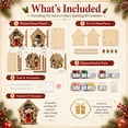 thumbnail image 5 of Christmas 3D Wooden House Diamond Painting Kit, DIY Christmas Village Wooden House Diamond Art Kit with Beaded Craft Design for Holiday Decor and Festive Home Display (Deer), 5 of 10