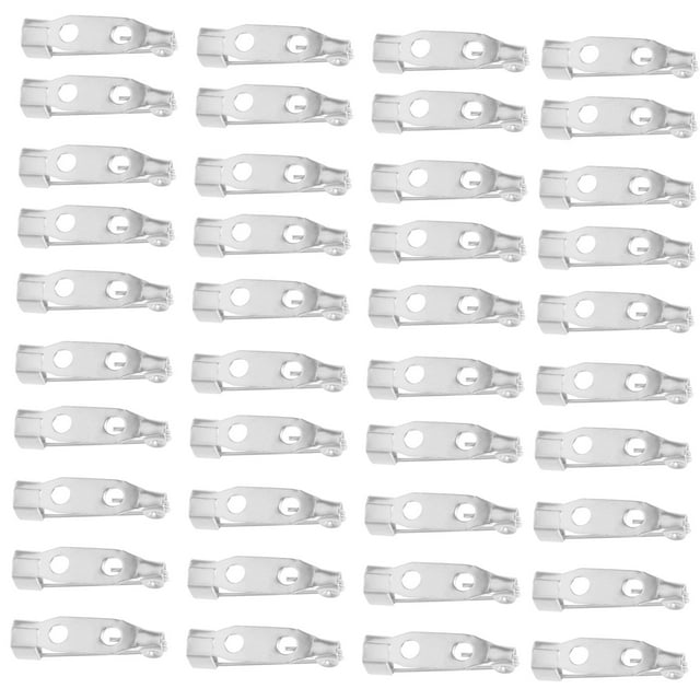 100Pcs Iron Locking Pin Three-holes Brooch DIY Safety Pin Decorative Locking Pin Jewelry Making Pin