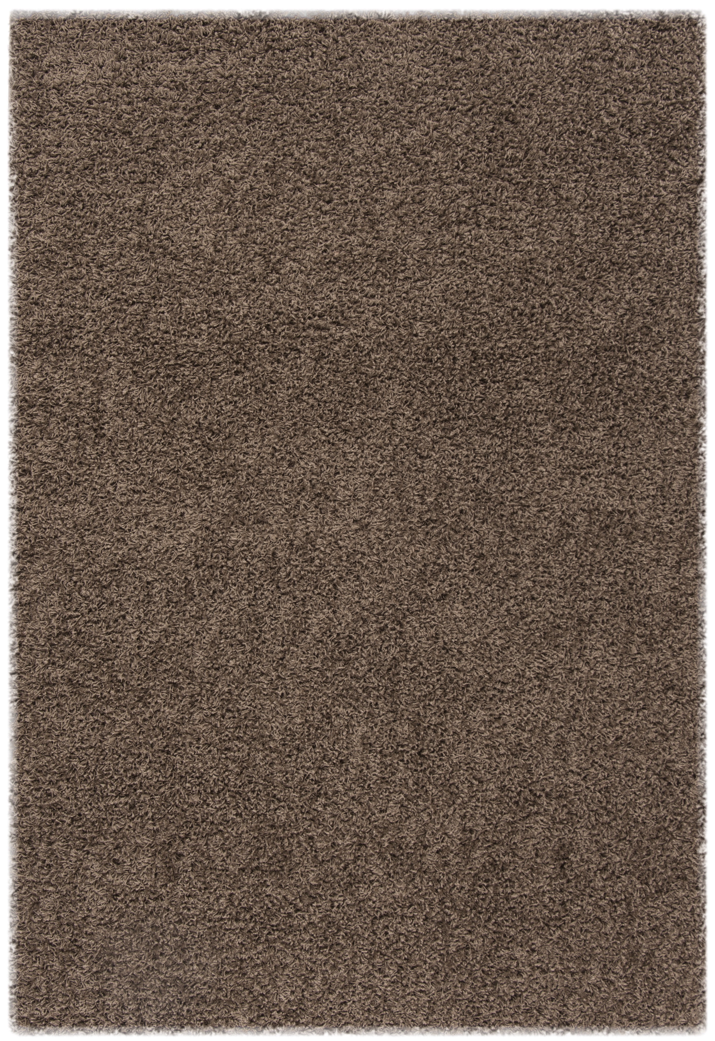 SAFAVIEH Lavena Solid Plush Shag Area Rug, Taupe, 4' x 6'