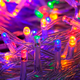 thumbnail image 1 of Cascada Navideña Luz LED Importadora La Merced Multicolor 400 Focos 8 Funciones Cable Transparente 7 m, 1 of 6