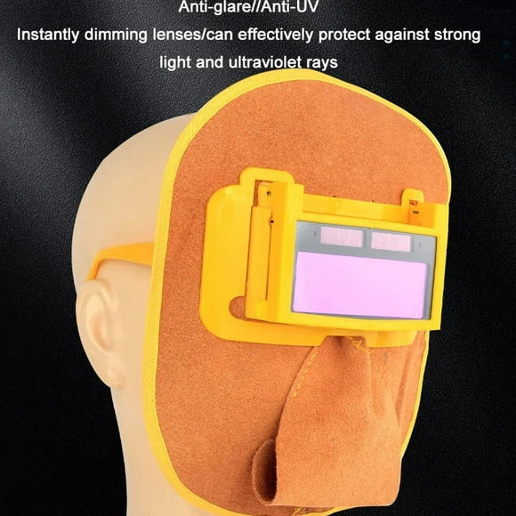 EGNMCR Solar Powered Auto-Darkening Welding Mask Solar Automatic Dimming Welding Mask Electrician cover
