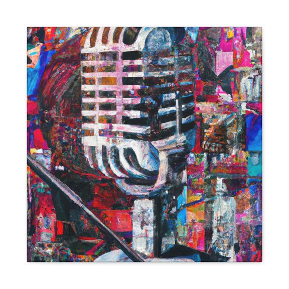 Microphone Singing Melody - Canvas