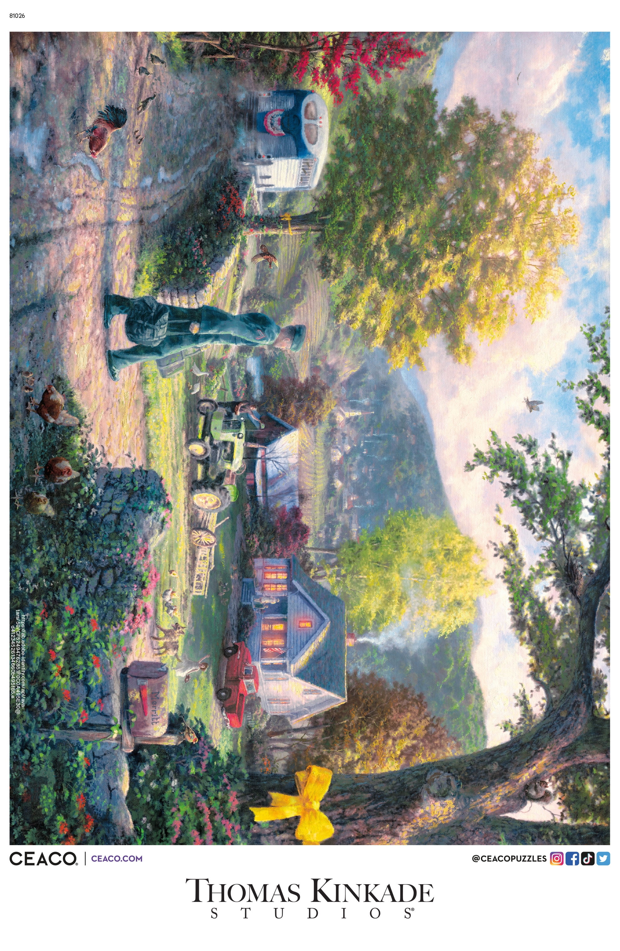 Ceaco Thomas Kinkade Homecoming Hero 1000-Piece Interlocking Jigsaw Puzzle for Adults Ages 14+