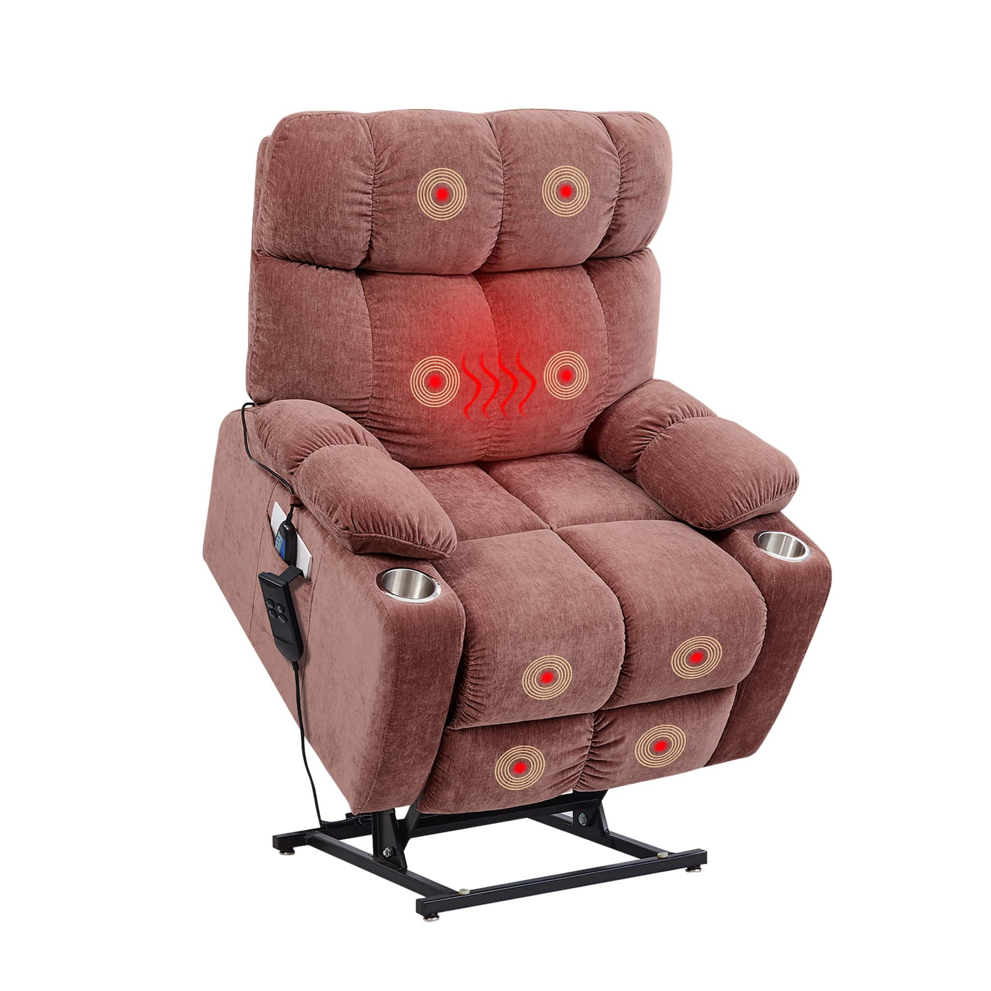 Hank Power Lift Heated Massage Recliner