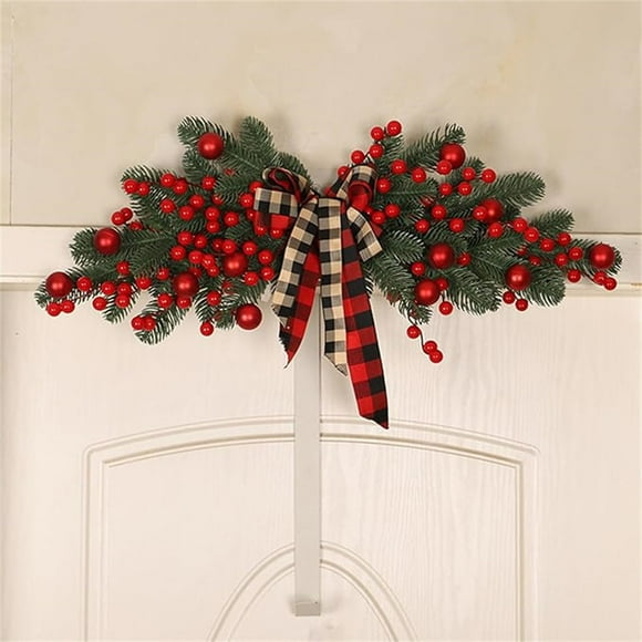 tumgatte 2025 New Christmas Red Fruit Berry Decoration Door Lintel Wreath Up to 65% off
