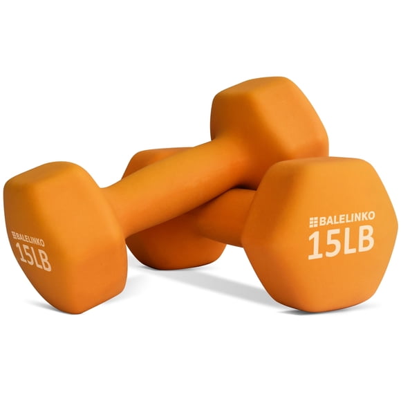 Balelinko Equipo De Gimnasio En Casa Entrenamientos Entrenamiento De Fuerza Pérdida De Peso Pilates Pesas Conjuntos De Yoga Pesas Para Mujeres, Hombres, Personas Mayores Y Jóvenes, 15 Libras, Par Nara