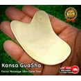 thumbnail image 4 of Kansa Gua Sha Massage Therapy Tool – Natural Bronze Face and Body Massager, 4 of 5