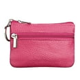 thumbnail image 1 of New Women's Mini Purse Leather Zipper Pouch with Key Ring Small Wallet Mens Rodeo Wallet, 1 of 1