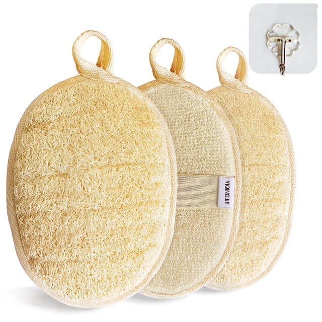 Exfoliante corporal Loofah Sponge YIQINGJIE (paquete de 3)