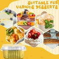 thumbnail image 7 of 50 Pieces 10 oz Aluminum Foil Baking Cups with Lids Square Baking Cups Disposable Baking Cake Pan Cupcake Cups for Food Brownie Pudding Desserts Baking Kitchen, Freezer-Safe, 7 of 7