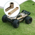 thumbnail image 6 of Dualoai 1/7 RC Car Steering Rod Servo Arm Easy to Install Portable Aluminum for 7303 Champagne, 6 of 9