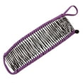 thumbnail image 4 of Outil Peigne Pince Banane Extensible Pince à Cheveux Banane Support Queue de Cheval Peigne Double Accessoire pour Cheveux, Peigne Banane Extensible pour Cheveux Épais et Extensibles 30 Dents, Pinces à Cheveux pour Femmes Violet, 4 of 8
