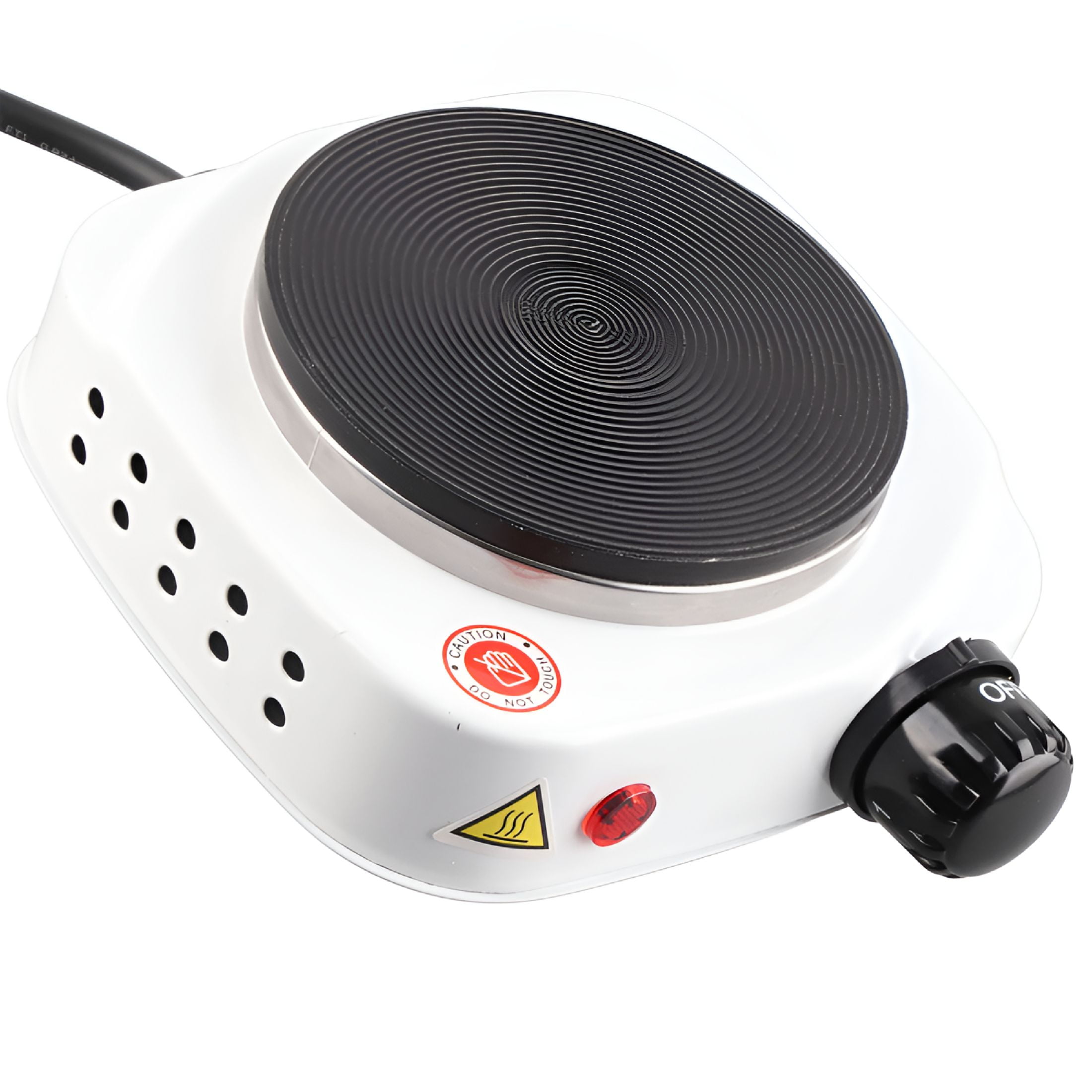 HIBIBUD 2026 New Electric Stove 500W Compact Portable Single Electric Hob Hot Plate Cooktop for Dormitory Office Us Plug 110V, for Cooking, Heating, Small Kitchens, Dorms, Offices, Apartments, Travel