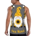 thumbnail image 3 of Gaeub Bee Kind Men's Athletic Tank Top, Workout Sleeveless Shirts, Running Tank Tops for Gym, Running, Training - X-Large, 3 of 9